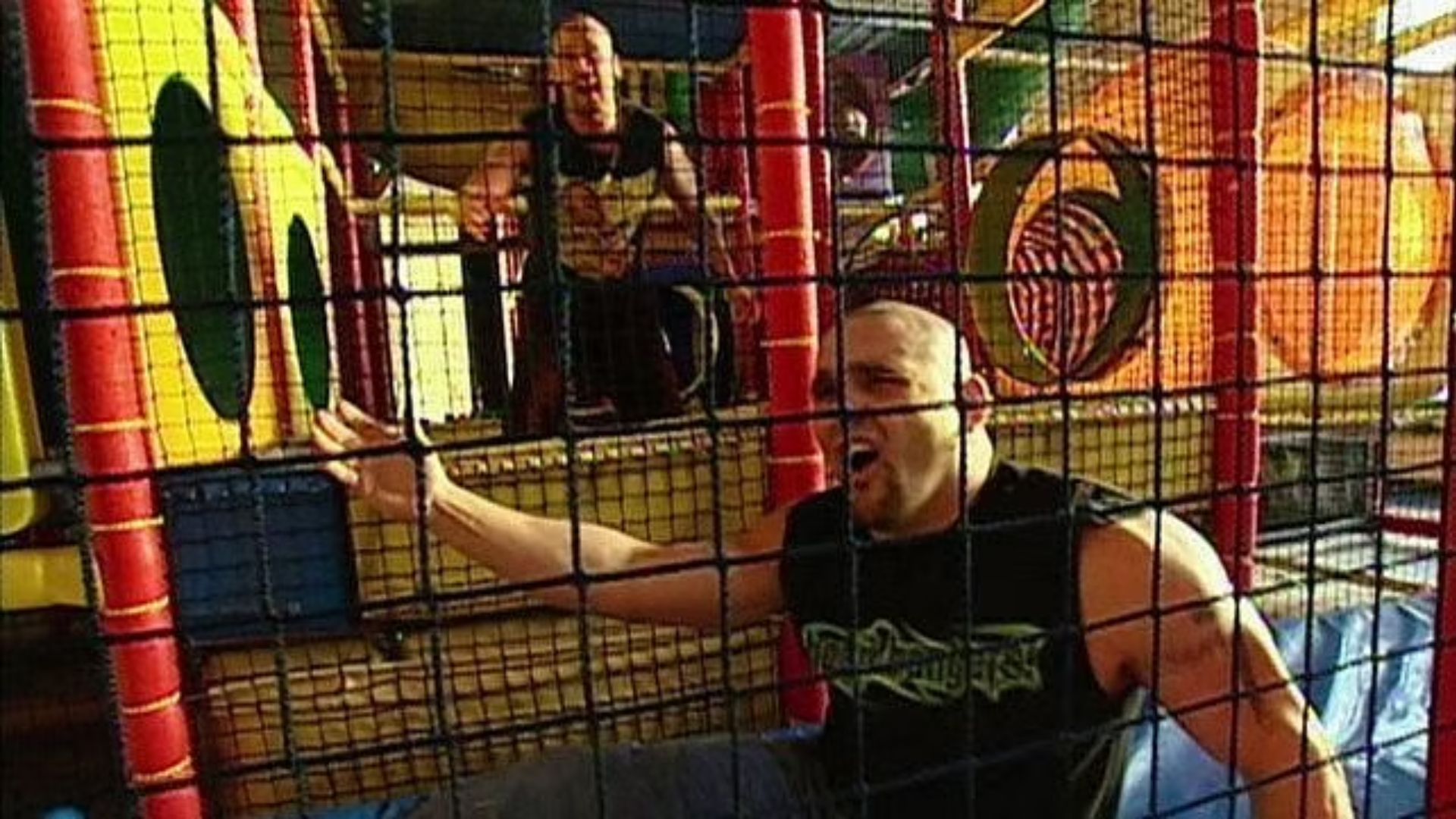 The Headbangers (Mosh & Thrasher) once attacked Crash Holly at an indoor playground