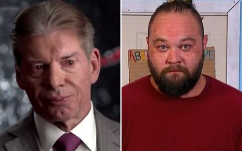 Vince McMahon (left); Bray Wyatt (right)