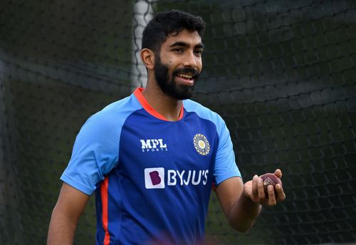 Jasprit Bumrah during a nets session. Pic: Getty Images