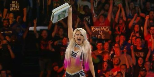 Alexa Bliss was the second-ever Women's Money In The Bank winner