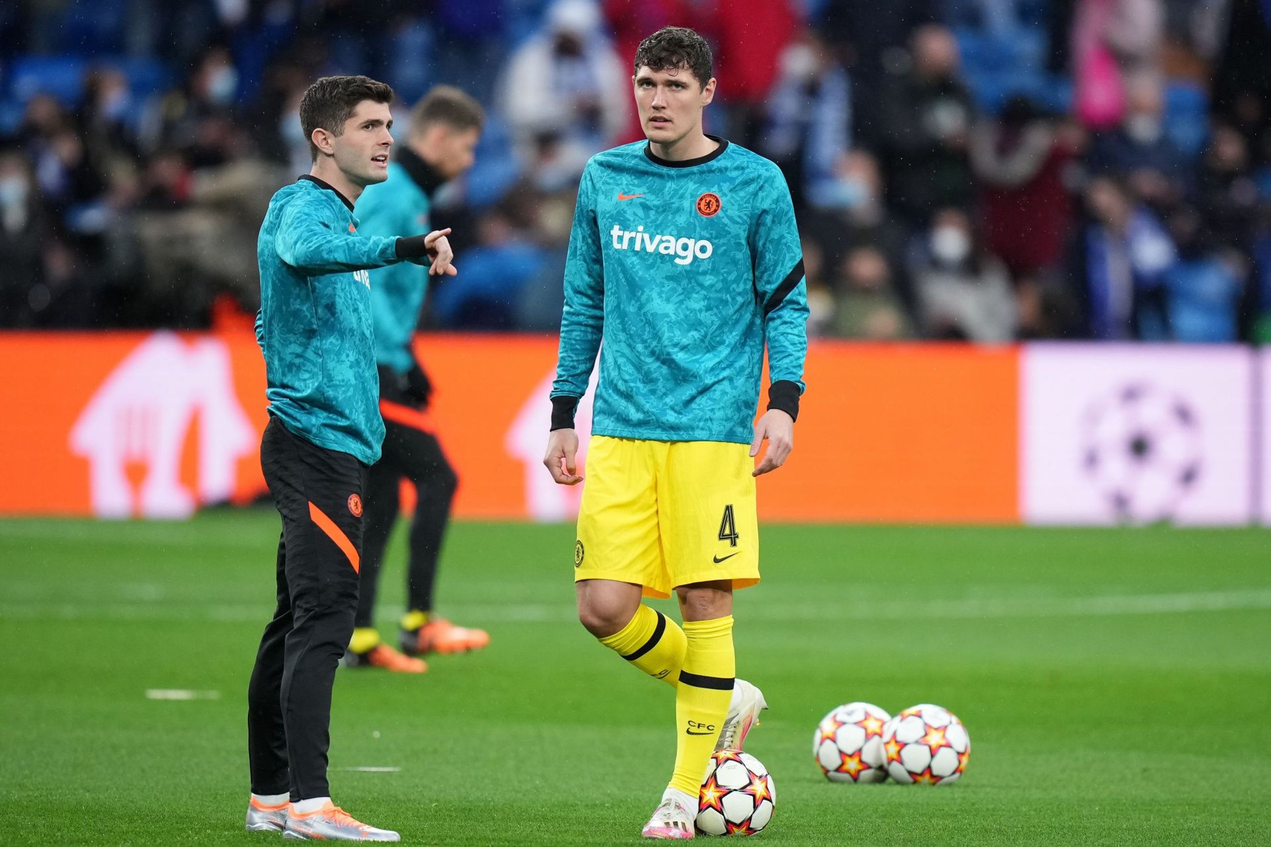 Andreas Christensen (right) sat out the FA Cup final loss.