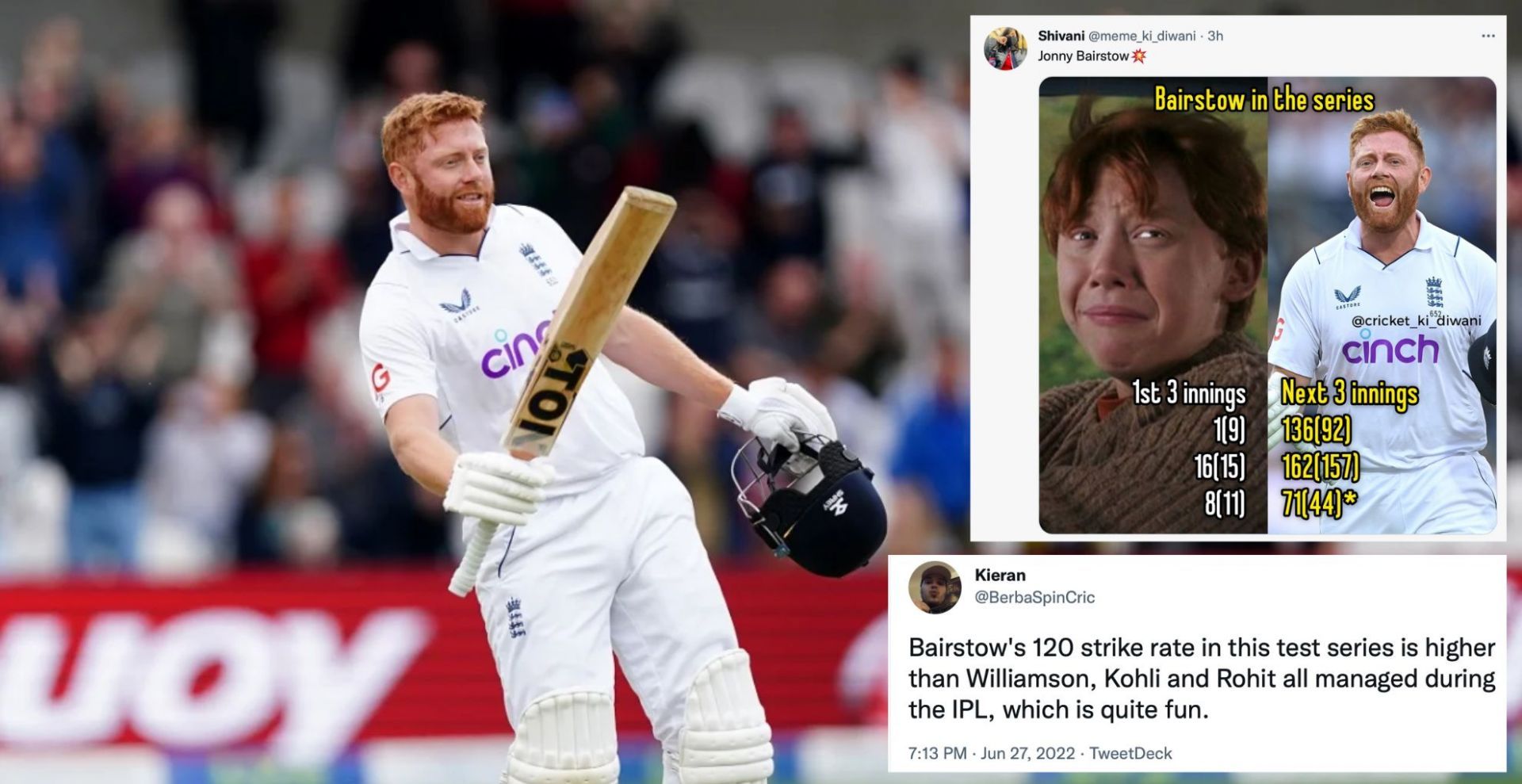 Jonny Bairstow remained unbeaten on 71 off just 44 balls in the third Test vs New Zealand.