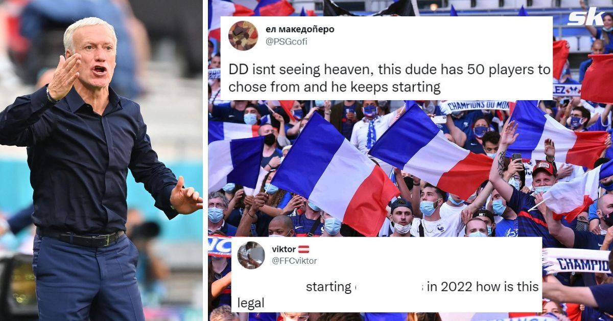 Fans are less than impressed with Deschamps starting XI