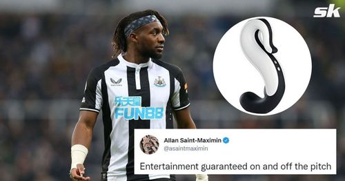 Newcastle United's Allan Saint-Maximin responded hilariously to a tweet.