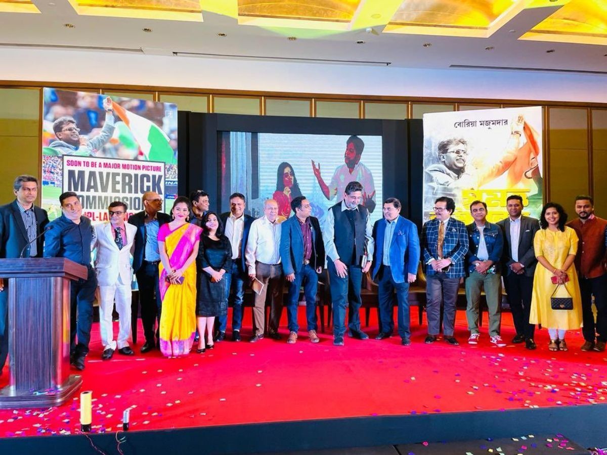 A picture from Boria Majumdar&rsquo;s book launch event. Pic: Boria Majumdar/ Twitter