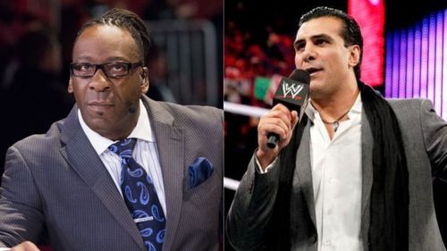 Booker T (left); Alberto Del Rio (right)