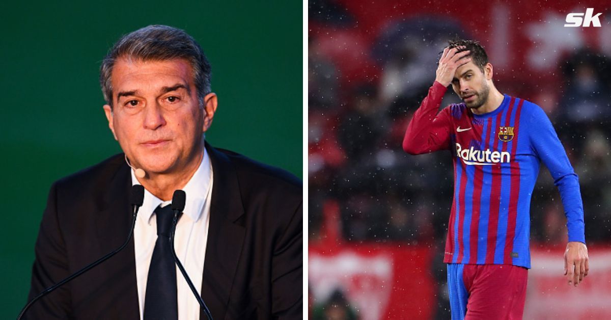 Joan Laporta says captain Pique is suffering