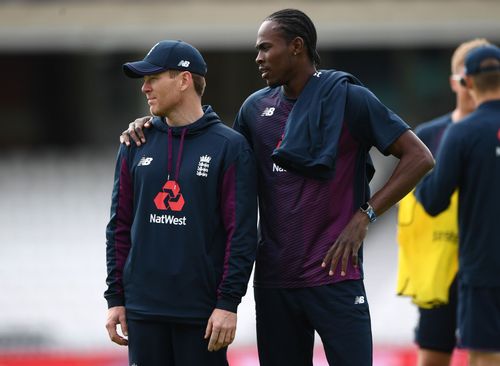 Eoin Morgan and Jofra Archer. (Credits: Getty)