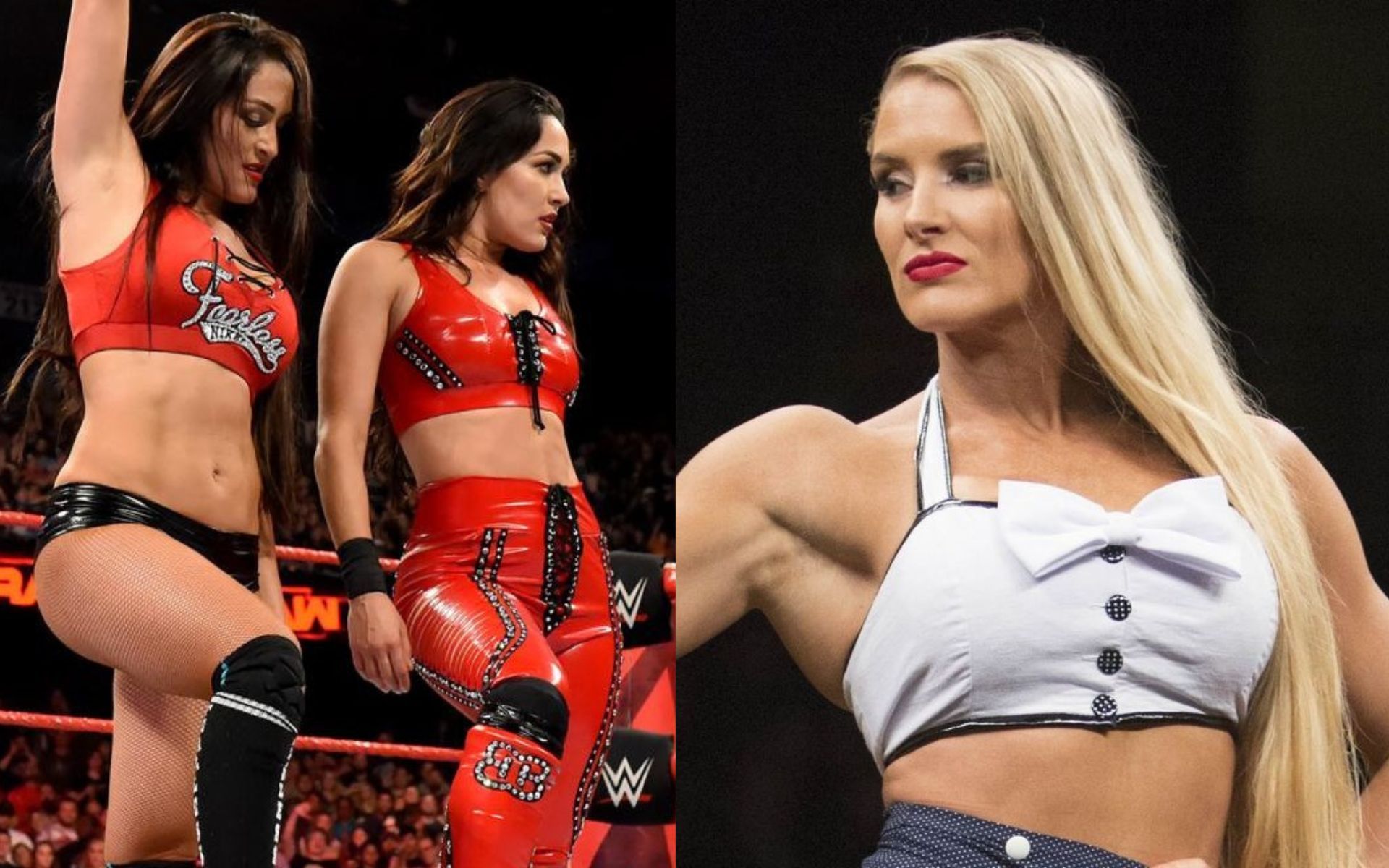 WWE Hall of Famers, The Bella Twins, and WWE Superstar, Lacey Evans