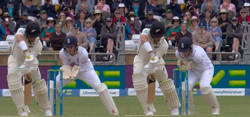 Sam Billings took a smart catch to dismiss Neil Wagner. Pic: ECB/ Twitter