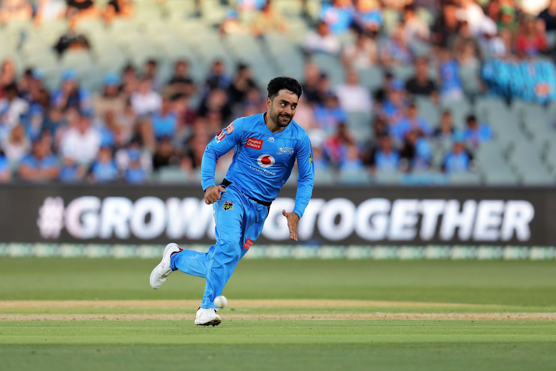 Rashid Khan in action for the Adelaide Strikers