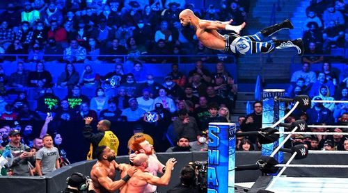 Former Intercontinental Champion Ricochet is one of WWE's most amazing aerial artists