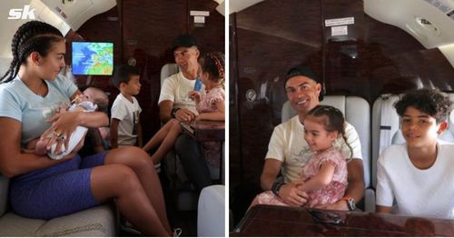 Cristiano Ronaldo is currently on a family vacation