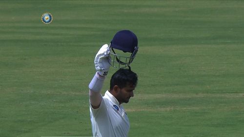 Virat Singh scored an unbeaten century for Jharkhand against Bengal. Pic: BCCI