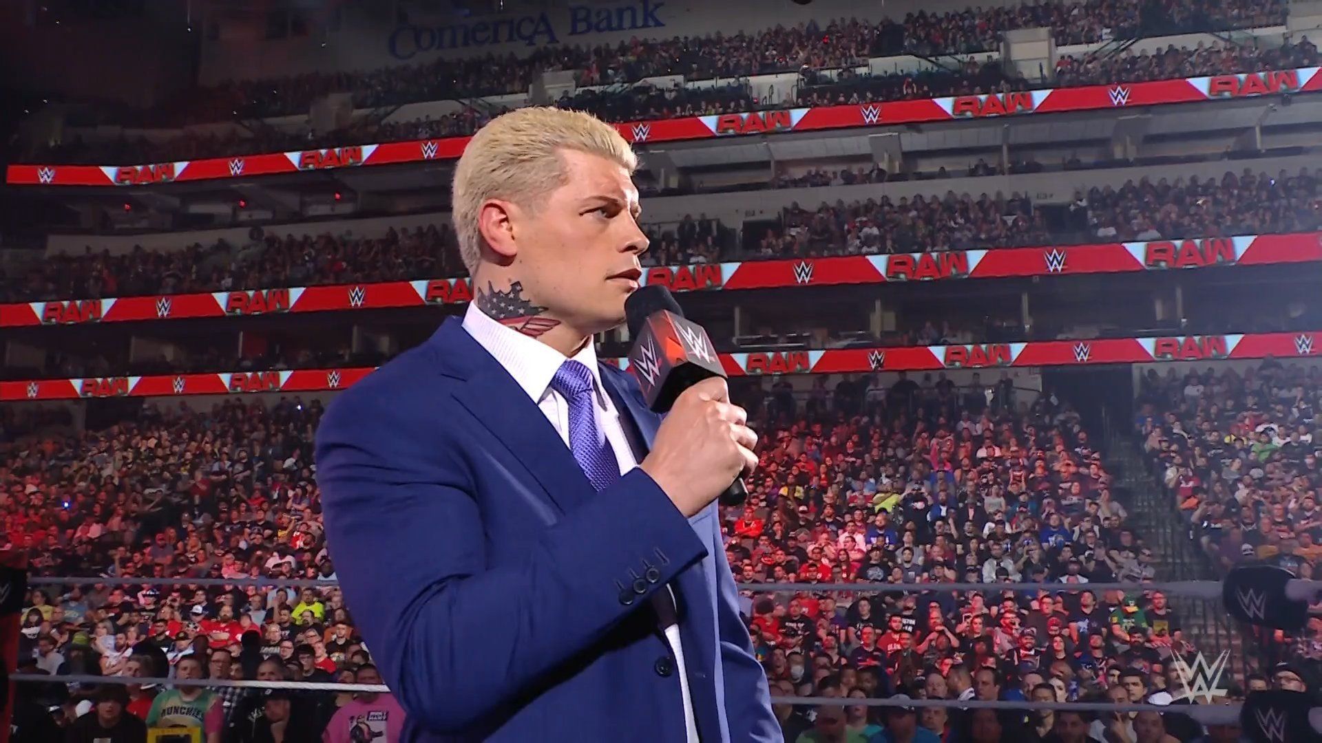 Cody Rhodes addressing the WWE Universe