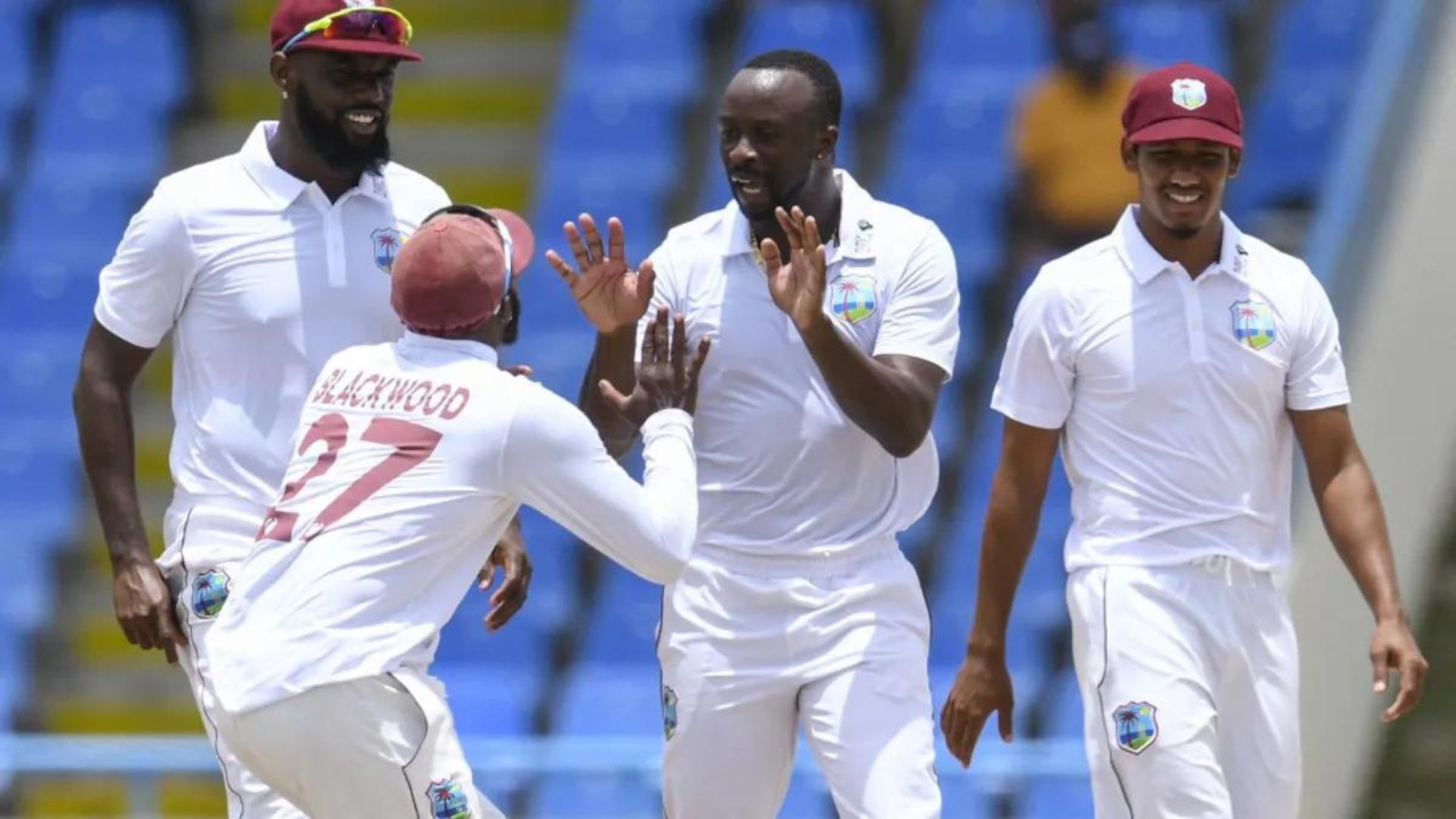 Kemar Roach has taken West Indies to the cusp of a 1-0 lead against Bangladesh (P.C.:Twitter)