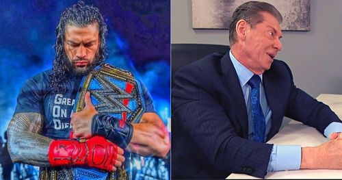 Roman Reigns and Vince McMahon.