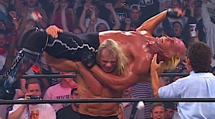 Lex Luger defeated Hollywood Hogan in August 1997 to capture the WCW World Championship