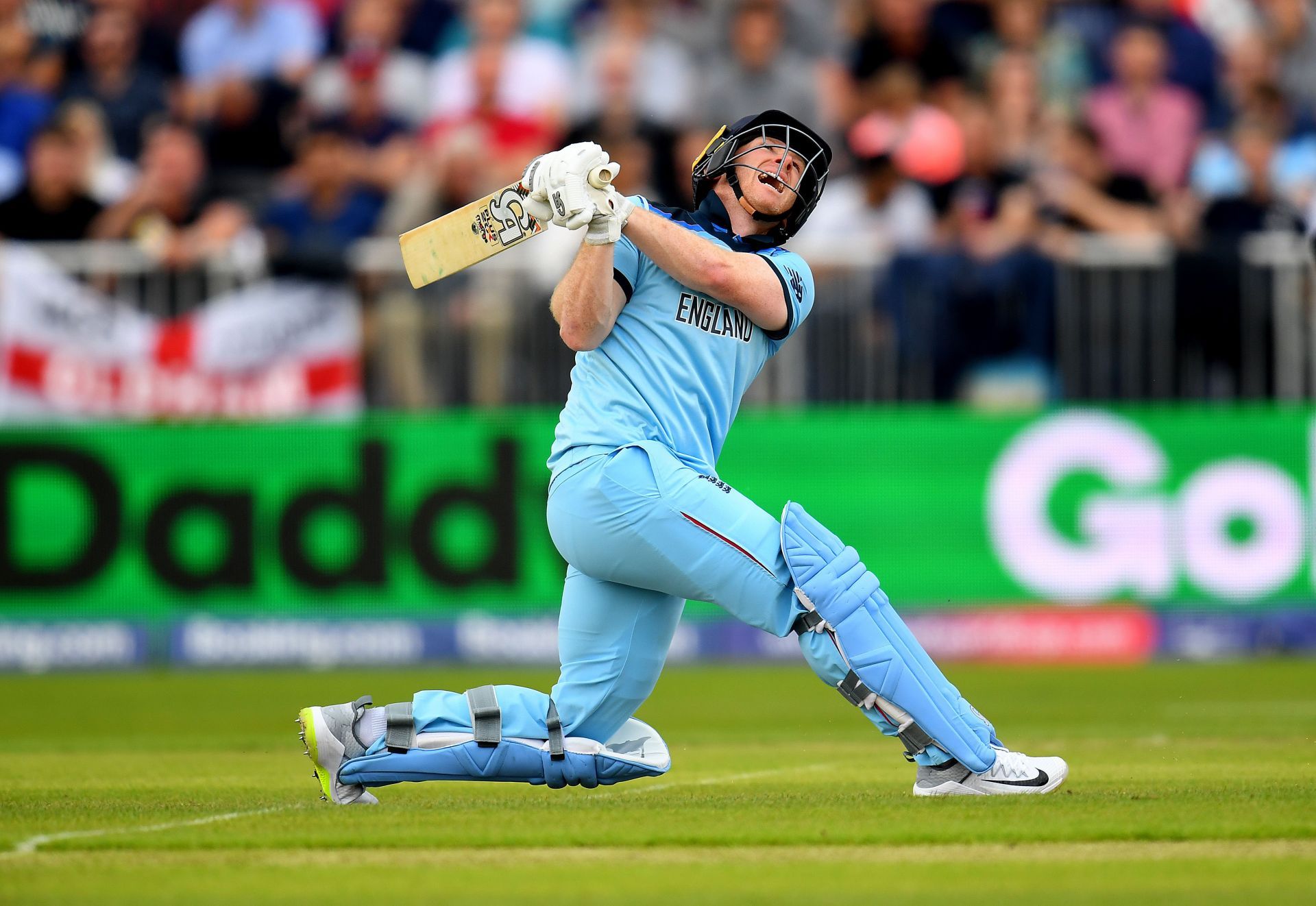 Eoin Morgan has a record 17 sixes in an ODI innings (Getty Images)