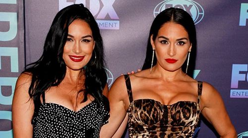 Nikki and Brie Bella represented WWE at NASCAR's Toyota Save Mart 350