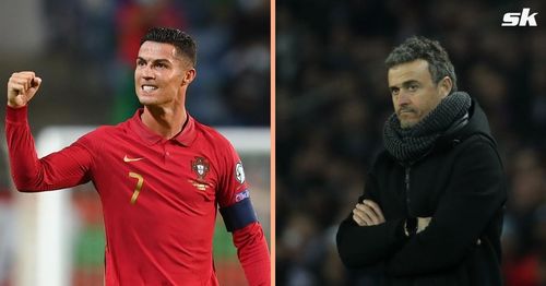 Cristiano Ronaldo (left) and Luis Enrique (right)