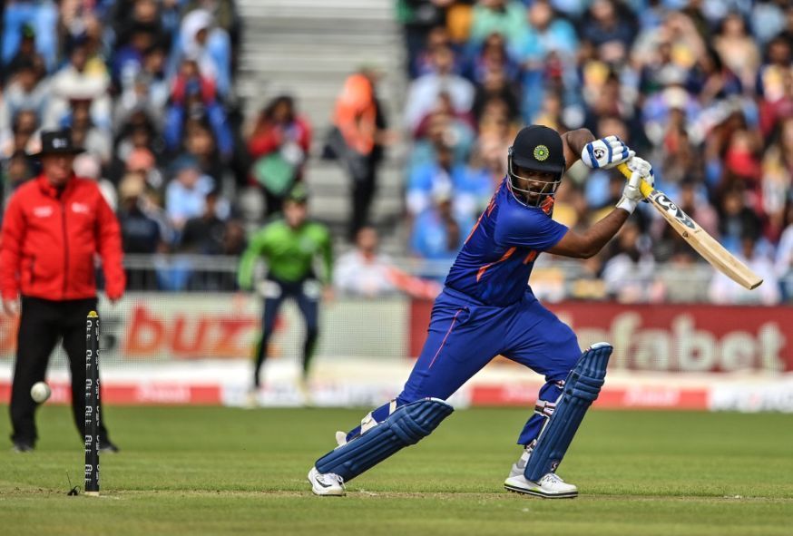 Sanju Samson scored his maiden half-century for Team India [P/C: BCCI]