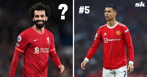 Liverpool ace Mohamed Salah (left) and Manchester United's Cristiano Ronaldo