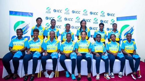 Rwanda Women's Cricket Team pose for a photo (Image Courtesy: The Indian Wire)