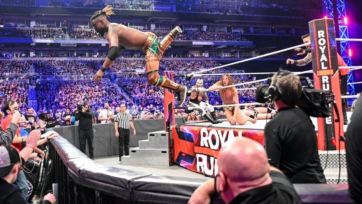 Representation of how the Men's Rumble went.