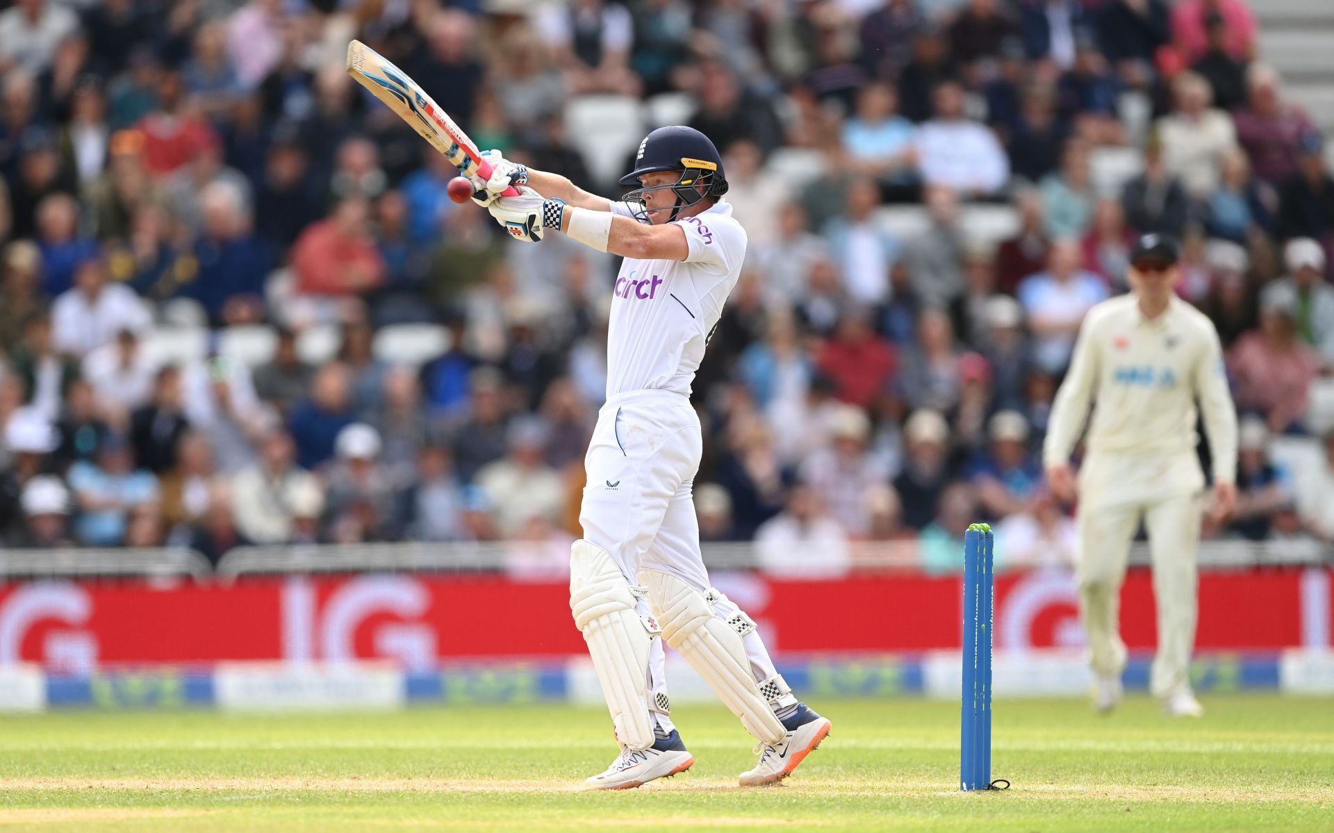 Ollie Pope scored a career-best 145 in the first innings as England made 539 in reply to New Zealand&#039;s 553.
