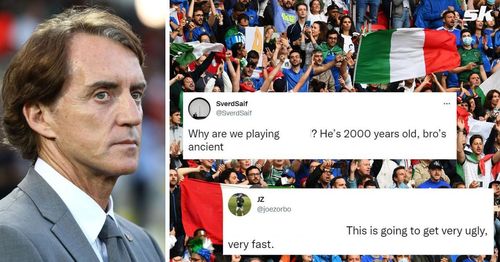 Italy fans furious with Roberto Mancini's team selection against England