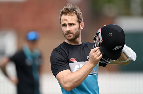 Kane Williamson during a net session at Lord’s. Pic: Getty Images