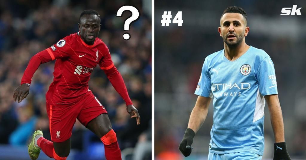 Sadio Mane (left) and Riyad Mahrez.