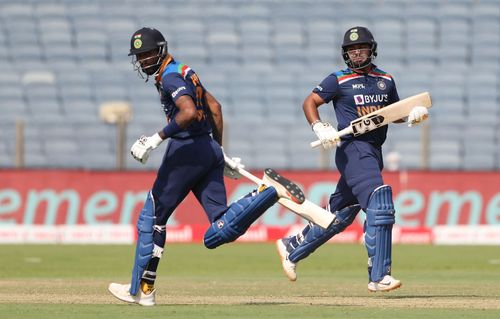 Hardik Pandya (left) and Rishabh Pant. Pic: Getty Images