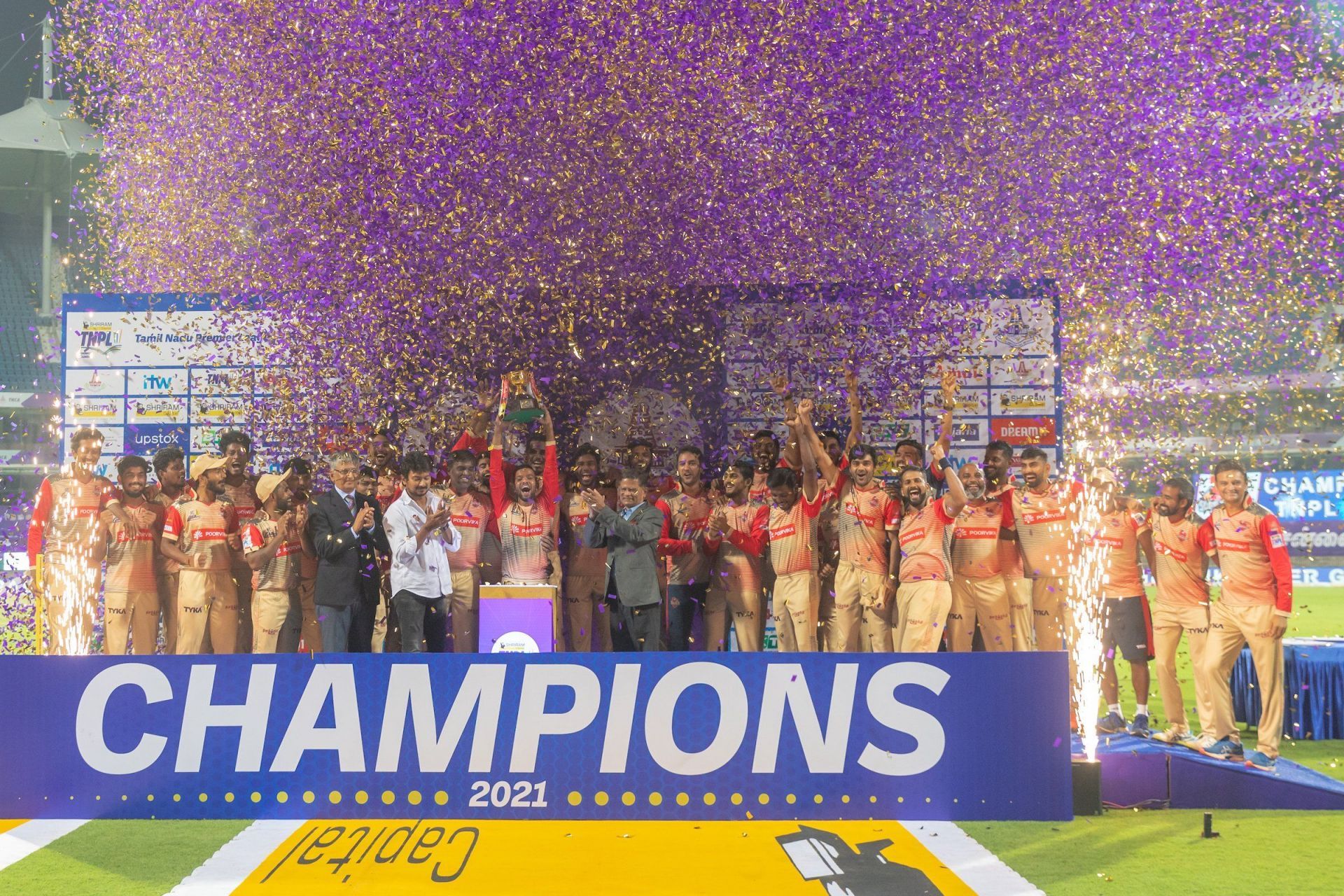 Chepauk Super Gillies after winning TNPL 2021 - PC: TNPL Twitter