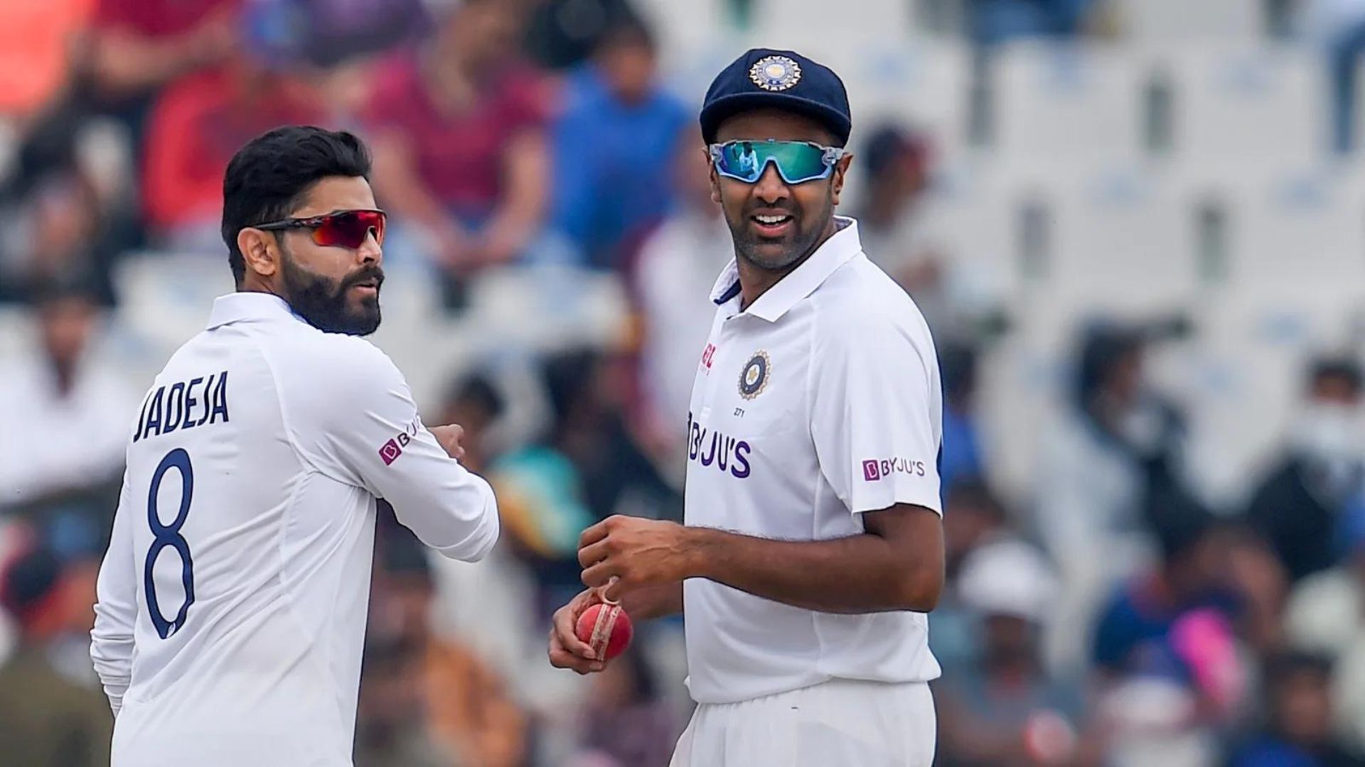 Ravindra Jadeja (L) &amp; Ravichandran Ashwin. (P.C: BCCI)