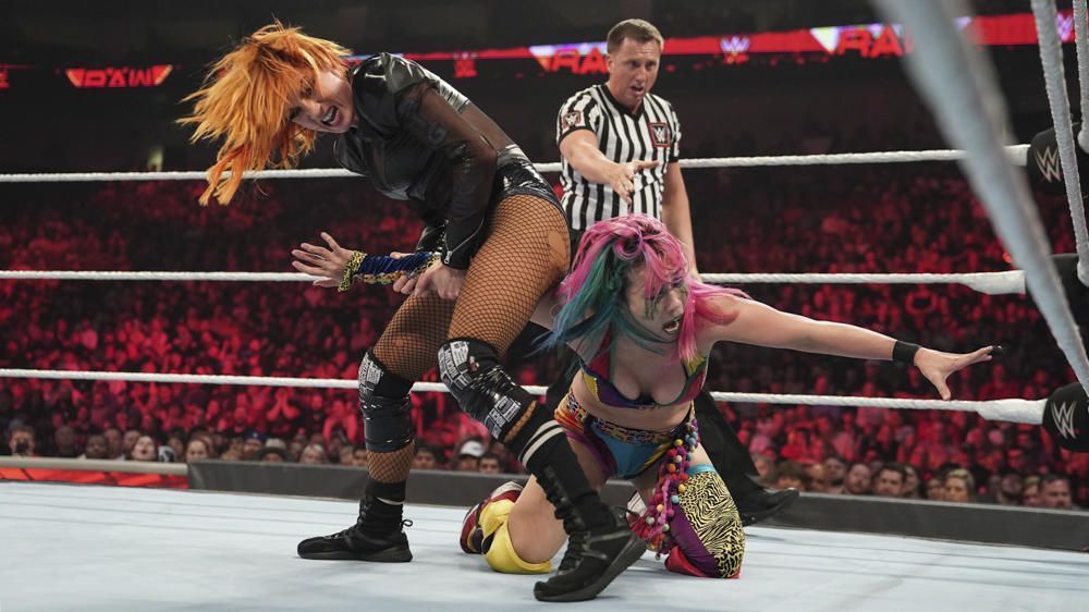 Becky Lynch and Asuka competed in an epic main event