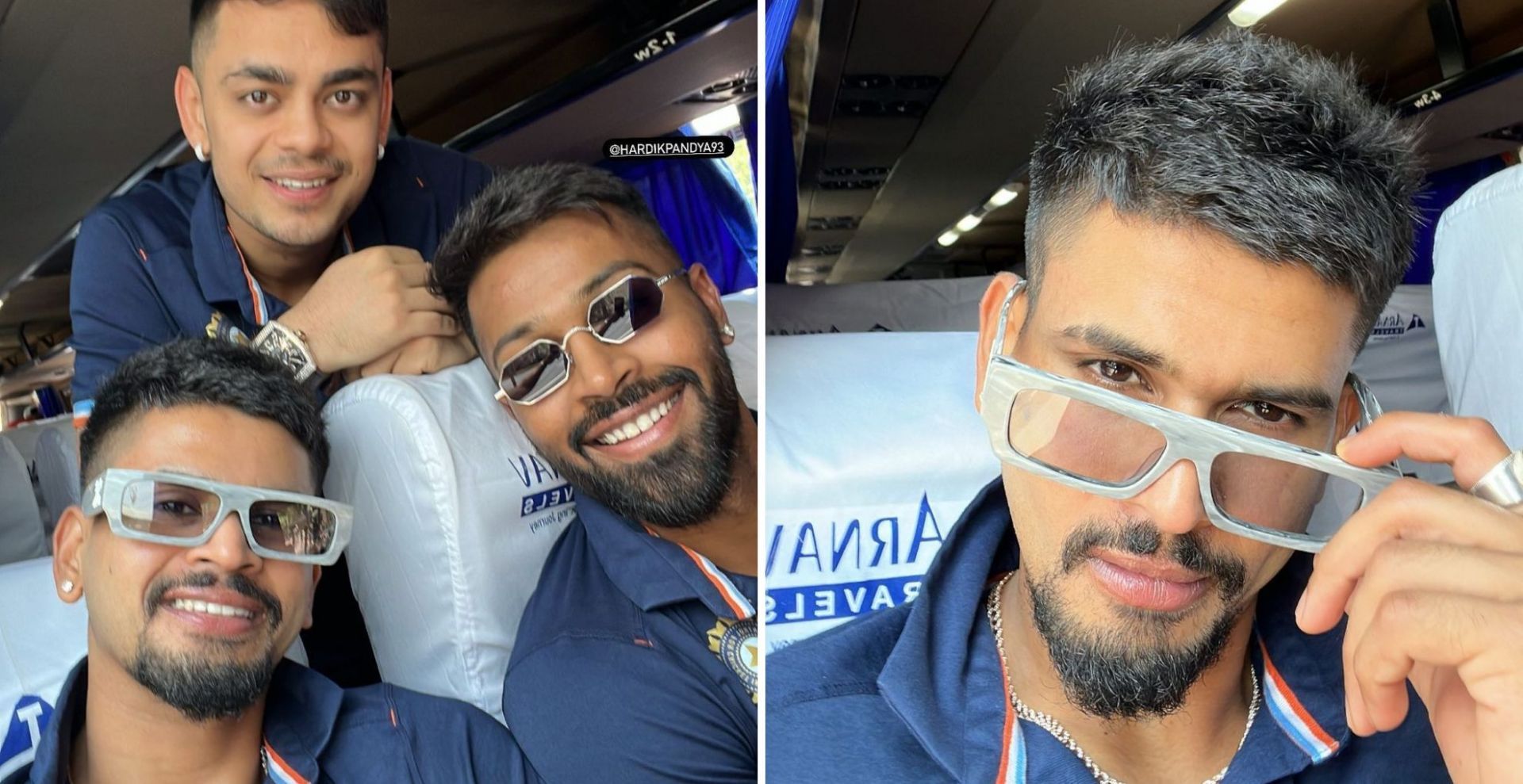 Team India cricketers travel to Rajkot from Visakhapatnam (Credit: Instagram)
