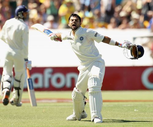 Virat Kohli made his Test debut on June 20 in 2011. Pic: Getty Images