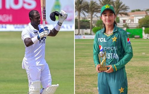 Angelo Mathews (L) and Tuba Hassan (Pics: Instagram)