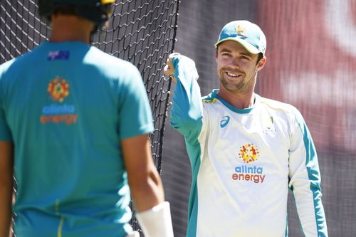 Travis Head during Australia Training Session (Credit: Getty Images)