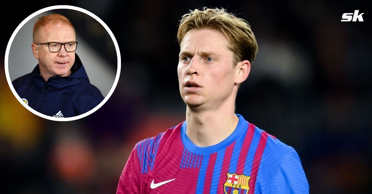 Alex McLeish feels Manchester United are settling for Frenkie de Jong.