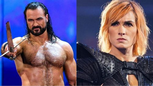 Drew McIntyre (L) and Becky Lynch (R)