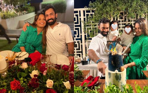 Dipika Pallikal has shared pictures of Dinesh Karthik’s birthday celebrations on Twitter.