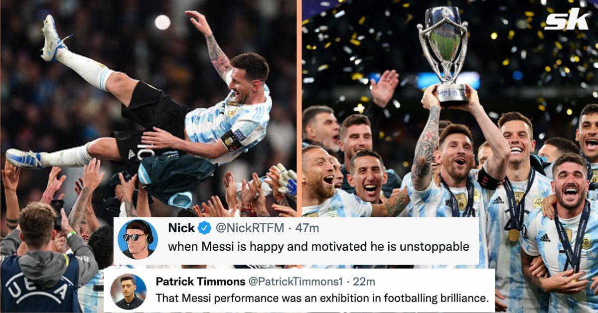 Fans hail Argentine maestro as &#039;greatest athlete of all time&#039; after Finalissima win against Italy