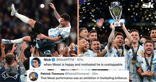 Fans hail Argentine maestro as 'greatest athlete of all time' after Finalissima win against Italy