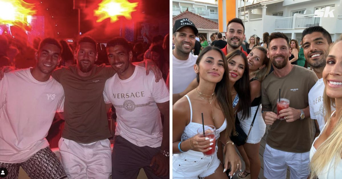 Barcelona stars of past and present are making the most of their summer break