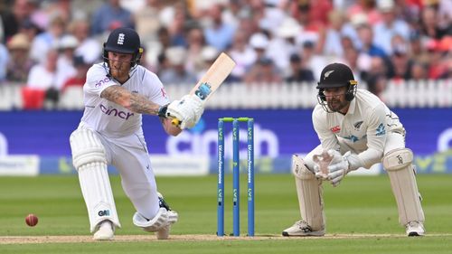 Ben Stokes plays a shot. (Credits: Getty)