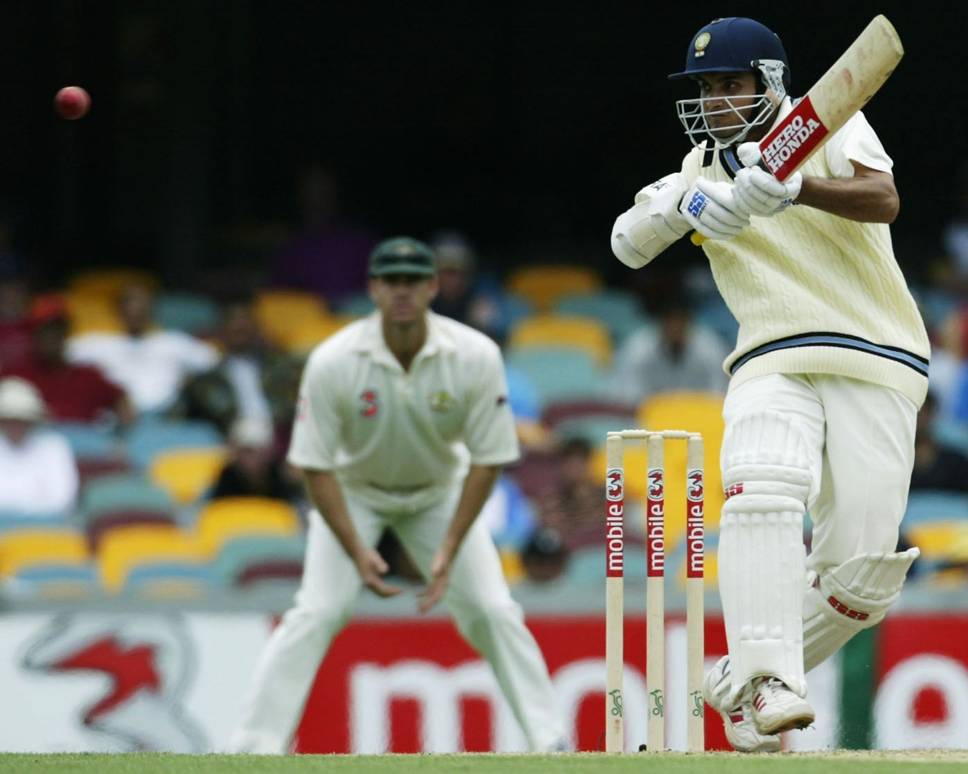 Sourav Ganguly smashed a superb ton in Brisbane