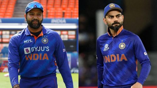 Rohit Sharma (L) and Virat Kohli (R)